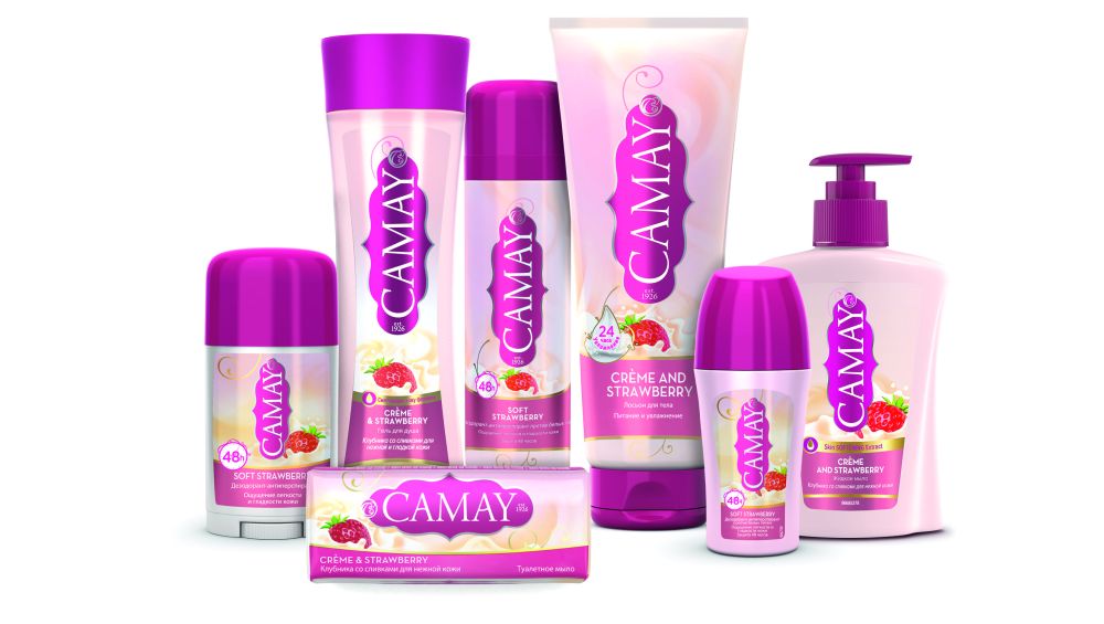 Camay коллекция Клубника со сливками